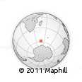 Outline Map of the Area around 58° 15' 56" S, 47° 40' 29" E, rectangular outline