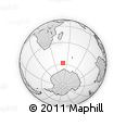 Outline Map of the Area around 58° 15' 56" S, 50° 13' 30" E, rectangular outline