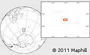 Blank Location Map of the area around 58° 15' 56" S, 51° 55' 29" E