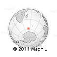 Outline Map of the Area around 58° 15' 56" S, 51° 55' 29" E, rectangular outline