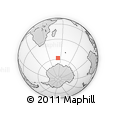 Outline Map of the Area around 58° 15' 56" S, 52° 46' 29" E, rectangular outline