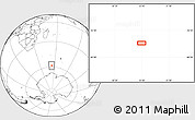 Blank Location Map of the area around 58° 15' 56" S, 53° 37' 30" E