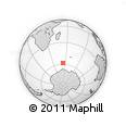 Outline Map of the Area around 58° 15' 56" S, 53° 37' 30" E, rectangular outline