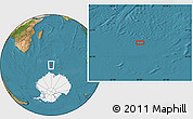 Satellite Location Map of the area around 58° 15' 56" S, 59° 34' 30" E