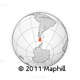 Outline Map of the Area around 58° 15' 56" S, 70° 28' 29" W, rectangular outline