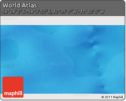 Political 3D Map of the Area around 58° 15' 56" S, 72° 10' 30" W