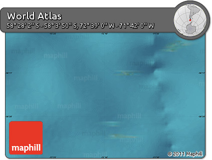 Satellite Map of the Area around 58° 15' 56" S, 72° 10' 30" W