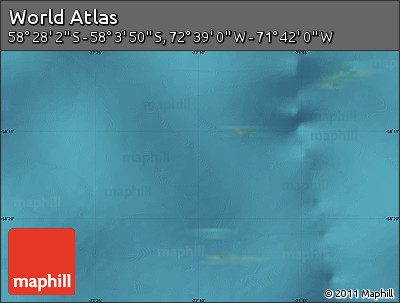 Satellite Map of the Area around 58° 15' 56" S, 72° 10' 30" W