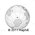 Outline Map of the Area around 58° 15' 56" S, 73° 10' 30" E, rectangular outline