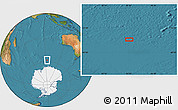 Satellite Location Map of the area around 58° 15' 56" S, 93° 34' 29" E