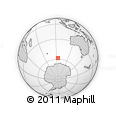 Outline Map of the Area around 58° 15' 56" S, 93° 34' 29" E, rectangular outline