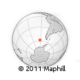 Outline Map of the Area around 58° 15' 56" S, 93° 25' 30" W, rectangular outline