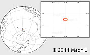Blank Location Map of the area around 58° 15' 56" S, 94° 25' 30" E