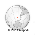 Outline Map of the Area around 58° 15' 56" S, 94° 16' 30" W, rectangular outline