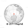 Outline Map of the Area around 58° 15' 56" S, 96° 7' 30" E, rectangular outline