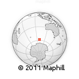 Outline Map of the Area around 58° 15' 56" S, 99° 31' 30" E, rectangular outline