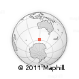 Outline Map of the Area around 58° 37' 32" S, 118° 13' 29" E, rectangular outline