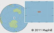 Savanna Style Location Map of the area around 58° 37' 32" S, 119° 4' 29" E