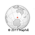 Outline Map of the Area around 58° 37' 32" S, 119° 4' 29" E, rectangular outline