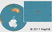 Satellite Location Map of the area around 58° 37' 32" S, 122° 28' 29" E