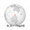 Outline Map of the Area around 58° 37' 32" S, 122° 28' 29" E, rectangular outline