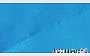 Physical 3D Map of the area around 58° 37' 32" S, 123° 19' 29" E