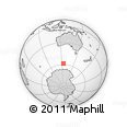 Outline Map of the Area around 58° 37' 32" S, 124° 10' 30" E, rectangular outline