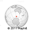 Outline Map of the Area around 58° 37' 32" S, 125° 1' 30" E, rectangular outline