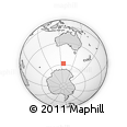 Outline Map of the Area around 58° 37' 32" S, 125° 52' 30" E, rectangular outline