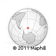 Outline Map of the Area around 58° 37' 32" S, 27° 58' 30" W, rectangular outline