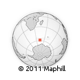 Outline Map of the Area around 58° 37' 32" S, 43° 25' 29" E, rectangular outline