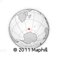 Outline Map of the Area around 58° 37' 32" S, 44° 16' 29" E, rectangular outline