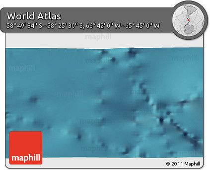 Satellite 3D Map of the Area around 58° 37' 32" S, 66° 13' 29" W