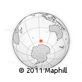 Outline Map of the Area around 58° 37' 32" S, 94° 25' 30" E, rectangular outline
