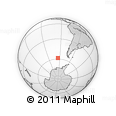 Outline Map of the Area around 58° 37' 32" S, 95° 7' 30" W, rectangular outline