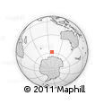 Outline Map of the Area around 58° 37' 32" S, 97° 49' 29" E, rectangular outline