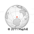 Outline Map of the Area around 58° 37' 32" S, 98° 40' 30" E, rectangular outline