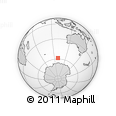Outline Map of the Area around 58° 37' 32" S, 99° 31' 30" E, rectangular outline