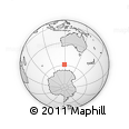 Outline Map of the Area around 58° 59' 1" S, 119° 4' 29" E, rectangular outline