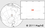 Blank Location Map of the area around 58° 59' 1" S, 119° 55' 30" E