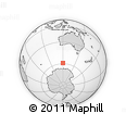 Outline Map of the Area around 58° 59' 1" S, 119° 55' 30" E, rectangular outline