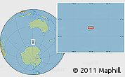 Savanna Style Location Map of the area around 58° 59' 1" S, 121° 37' 30" E
