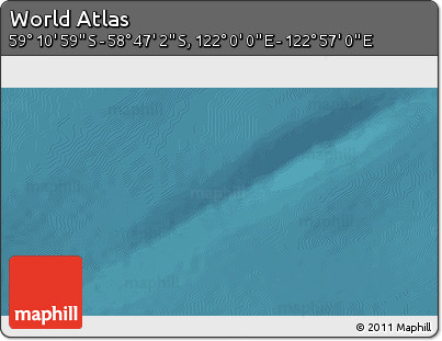 Satellite 3D Map of the Area around 58° 59' 1" S, 122° 28' 29" E