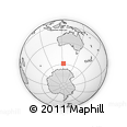 Outline Map of the Area around 58° 59' 1" S, 122° 28' 29" E, rectangular outline