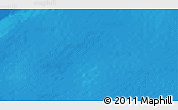 Physical 3D Map of the area around 58° 59' 1" S, 123° 19' 29" E