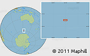Savanna Style Location Map of the area around 58° 59' 1" S, 123° 19' 29" E
