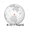Outline Map of the Area around 58° 59' 1" S, 125° 1' 30" E, rectangular outline