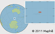 Savanna Style Location Map of the area around 58° 59' 1" S, 125° 52' 30" E