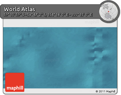 Satellite 3D Map of the Area around 58° 59' 1" S, 154° 46' 30" E