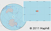 Gray Location Map of the area around 58° 59' 1" S, 154° 46' 30" E